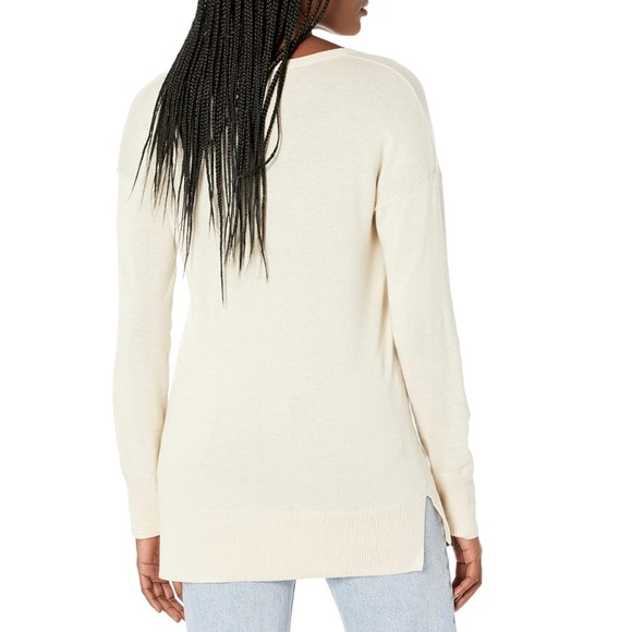 Amazon Essentials Womens Lightweight V-Neck Tunic Sweater sz L - Picture 2 of 9